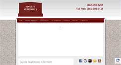 Desktop Screenshot of bianchimemorials.com
