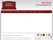 Tablet Screenshot of bianchimemorials.com